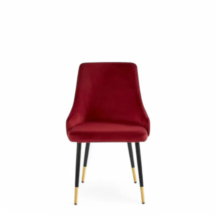 Modway Adorn Tufted Performance Velvet Accent Dining Chair in Maroon